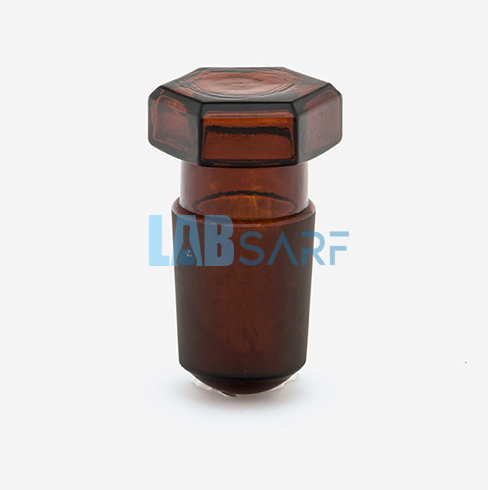 Hexagonal Kapaklı Amber Cam Tıpalar